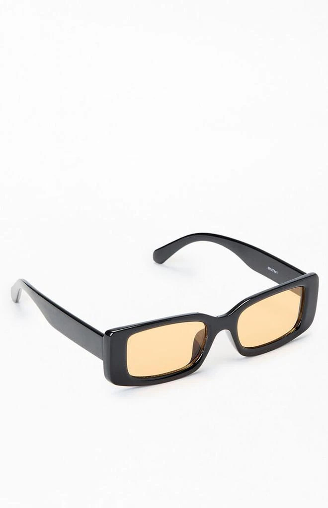 PacSun Black Beck Rectangular Sunglasses 1