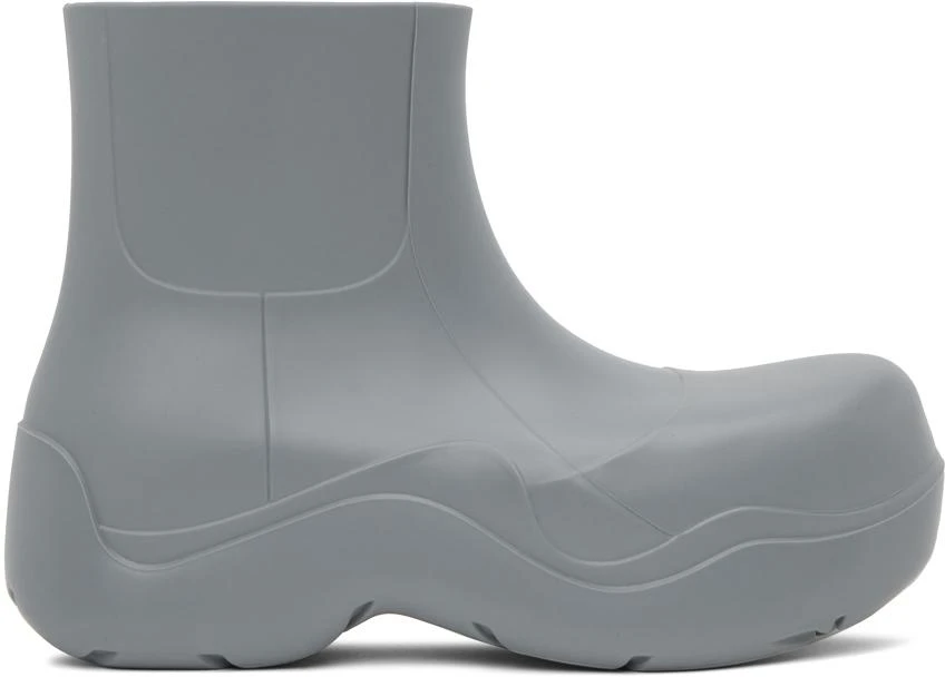Bottega Veneta Gray Puddle Chelsea Boots 1