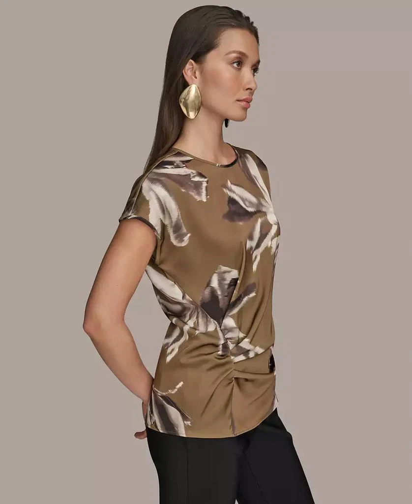 Donna Karan Women's Cap-Sleeve Printed Top 6