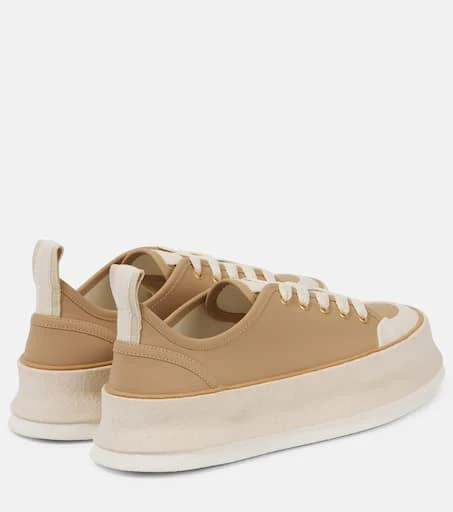 Max Mara Leather platform sneakers 3