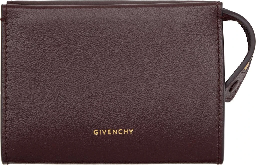 Givenchy Burgundy Day Zipped Card Holder