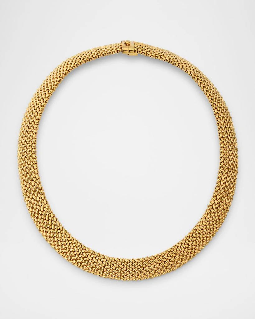 Alberto Milani 18K Yellow Gold Via Ornato Chicco Chain Necklace, 14mm