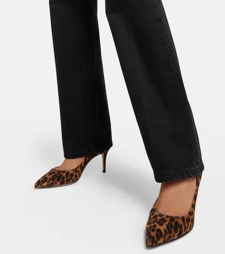 Gianvito Rossi Gianvito 70 leopard-print suede pumps 4