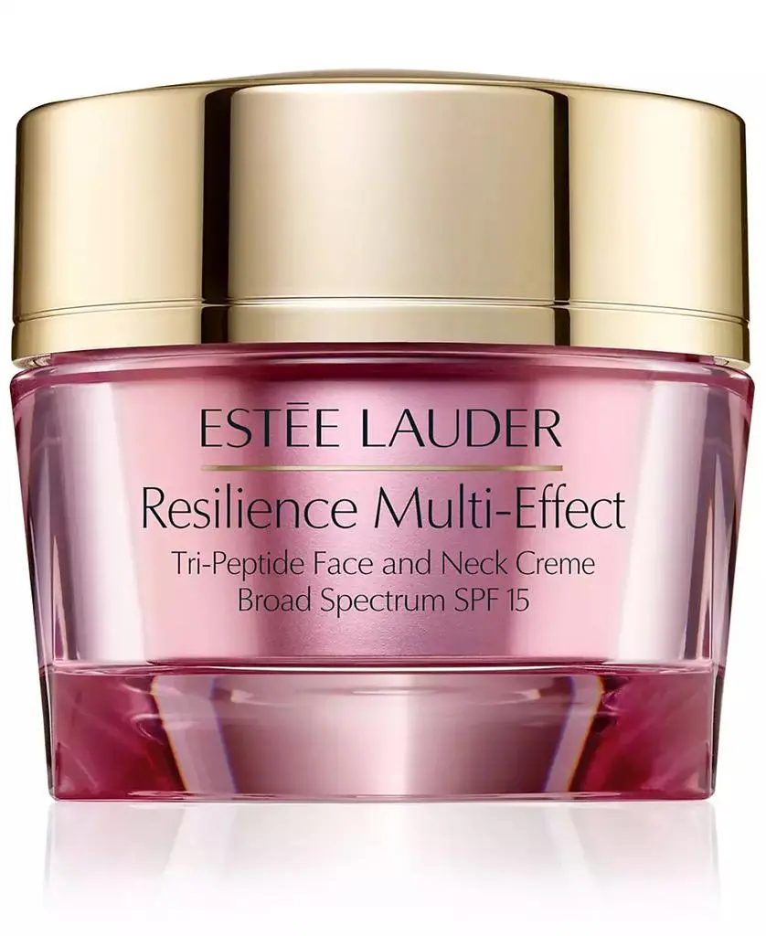 Estée Lauder Resilience Multi-Effect Tri-Peptide Face & Neck Cream Moisturizer SPF 15 for Normal/Combination Skin, 2.5 oz.