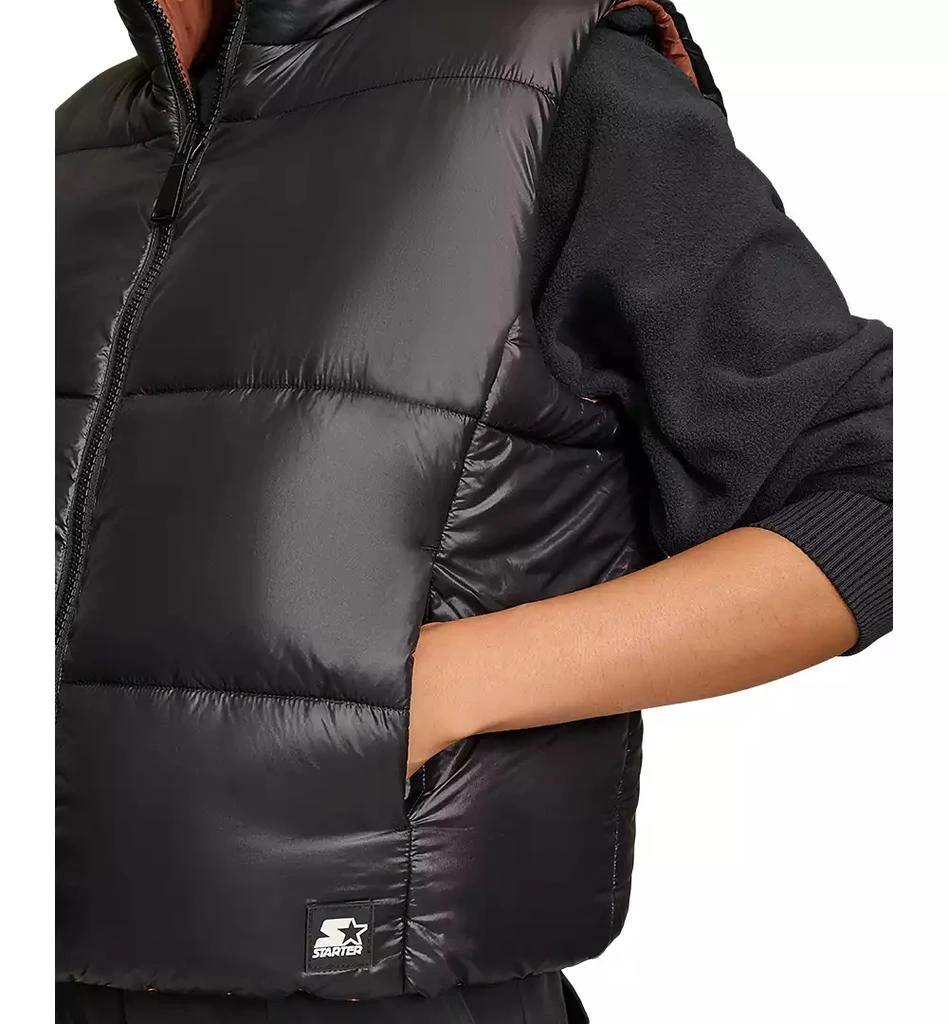 Starter Women's Reversible Zip-Front Puffer Vest 4