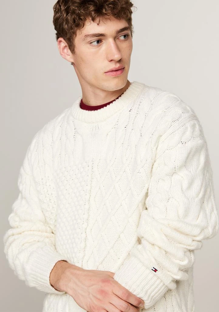 Tommy Hilfiger Cable Knit Flag Sleeve Sweater 3