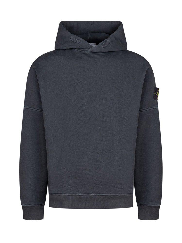 Stone Island Stone Island Compass-Badge Long-Sleeved Hoodie