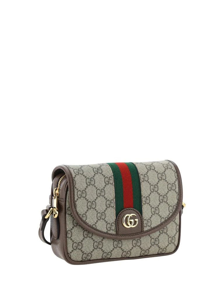 Gucci GG Supreme Fabric and leather shoulder bag with frontal Web Band 2