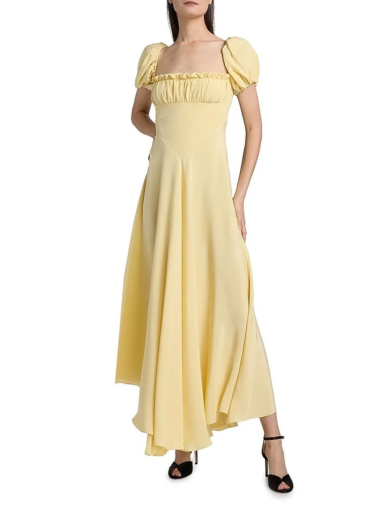 Rodarte Silk Back Bow Midi-Dress 3
