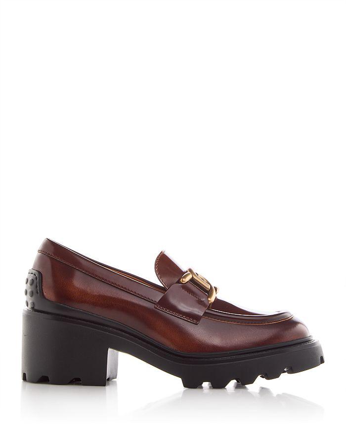 Tod's Women's Gomma Block Heel Loafers