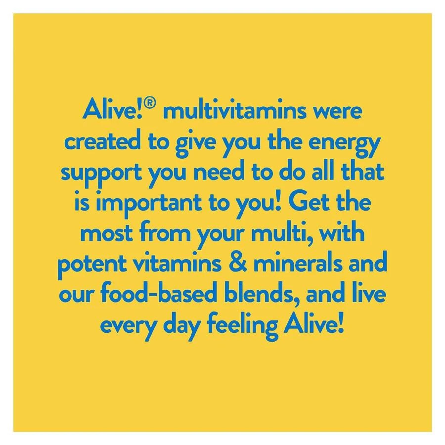 Alive! Men's 50+ Ultra Potency Multivitamin 2