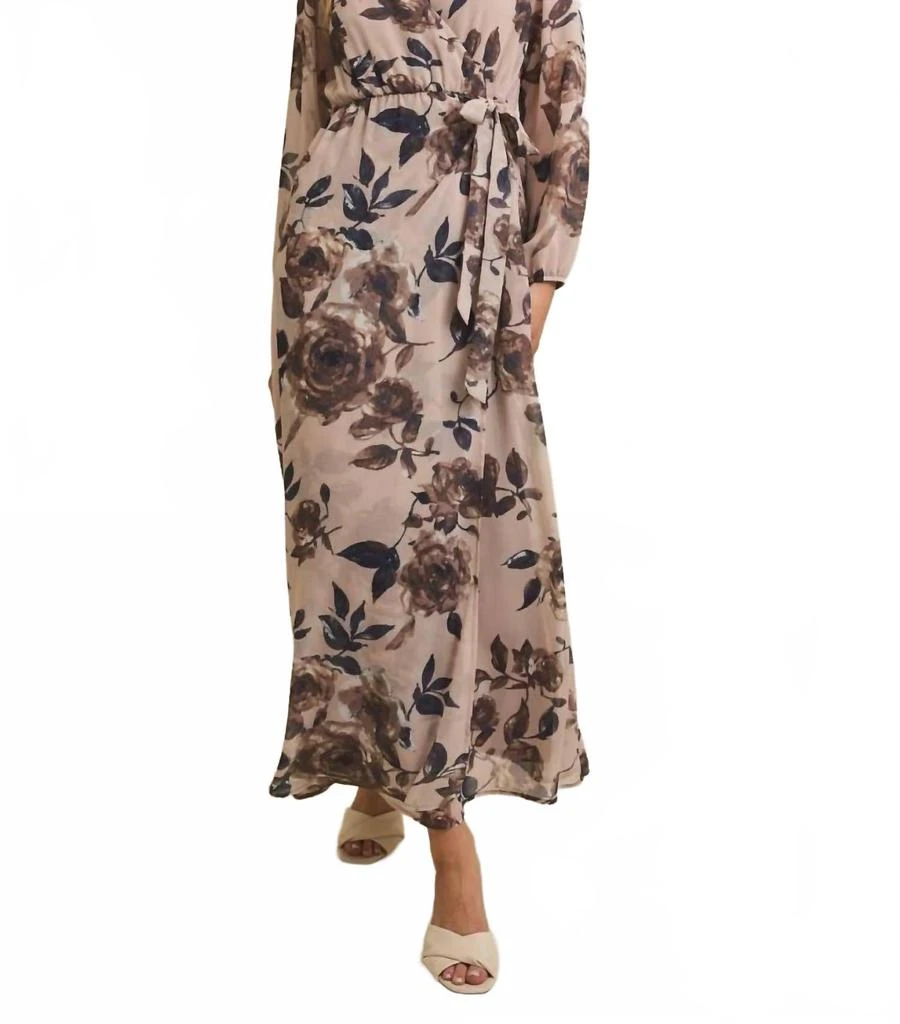 Topshop double layered cowl neck maxi dress in buttermilk floral  On Sale  Now with Up to 11% Off | Discover Exclusive Deals & Savings at BeyondStyle   Authentic Topshop Home|women with