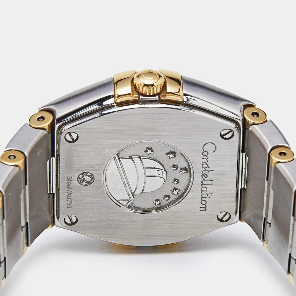 Omega Omega Champagne 18K Yellow Gold Stainless Steel Constellation 123.20.24.60.08.001 Women's Wristwatch 24 mm 5