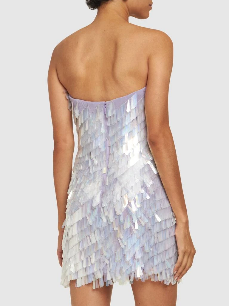 The Attico Embellished Strapless Mini Dress 2