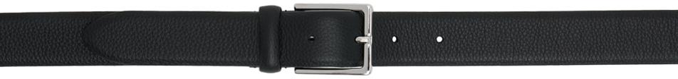 Anderson's Black Grained Leather Belt