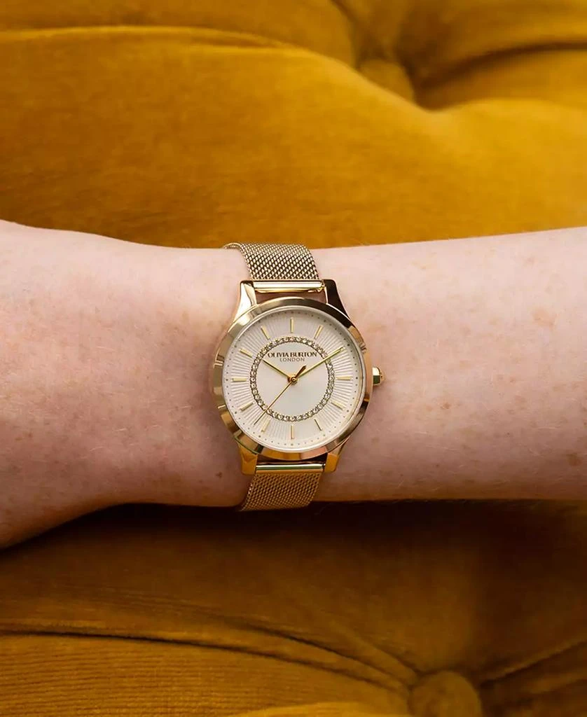 Olivia Burton Women's Wonder Lust Gold-Tone Stainless Steel Mesh Bracelet Watch 30mm 4