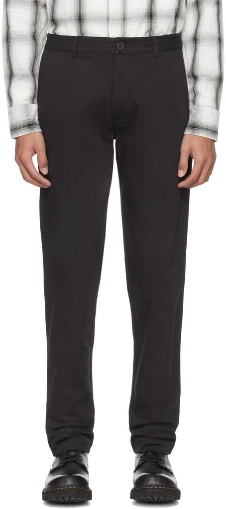 Universal Works Black Aston Trousers 1