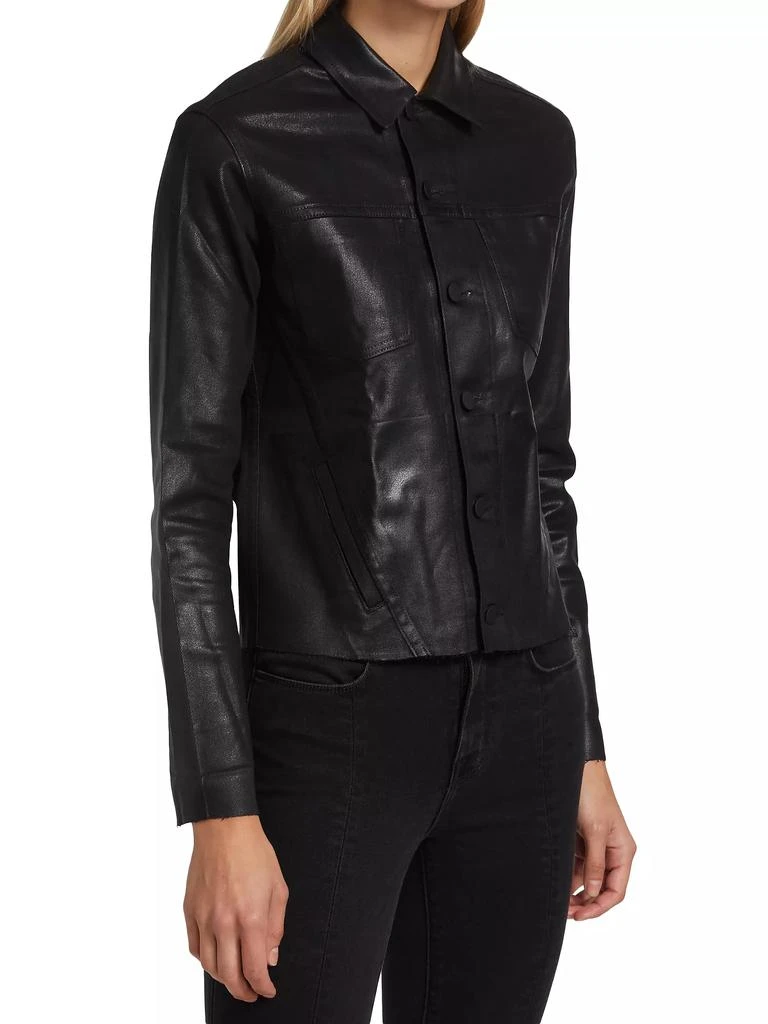 L'Agence Janelle Coated Denim Jacket 4