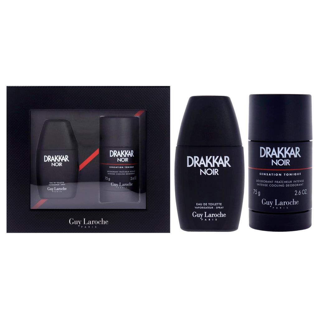 Guy Laroche Drakkar Noir by  for Men - 2 Pc Gift Set 1oz EDT Spray, 2.6oz Deodorant Stick
