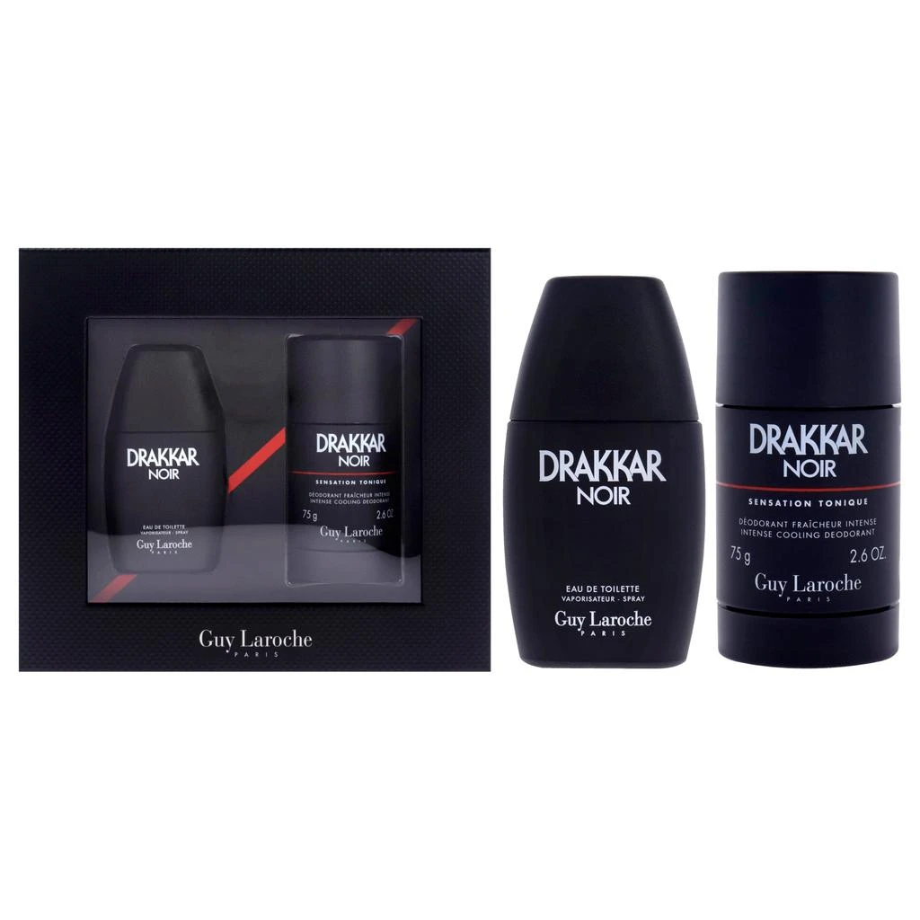 Guy Laroche Drakkar Noir by  for Men - 2 Pc Gift Set 1oz EDT Spray, 2.6oz Deodorant Stick 1