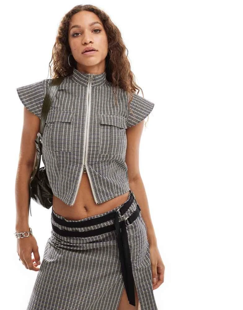 COLLUSION COLLUSION zip utility top co ord in check 1