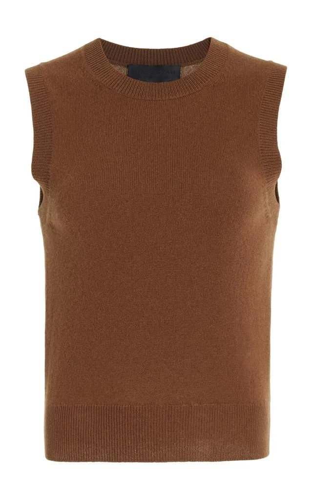 Nili Lotan NILI LOTAN - May Cashmere Sweater Tank - Brown - L - Moda Operandi 1