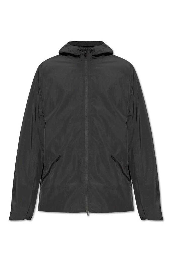 Y-3 Y-3 Logo Printed Zip-Up Rain Jacket 1