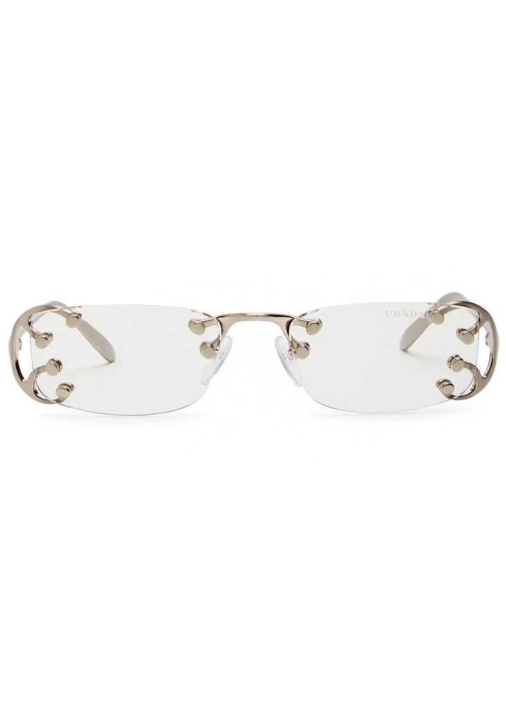 Prada Narrow rimless sunglasses 2