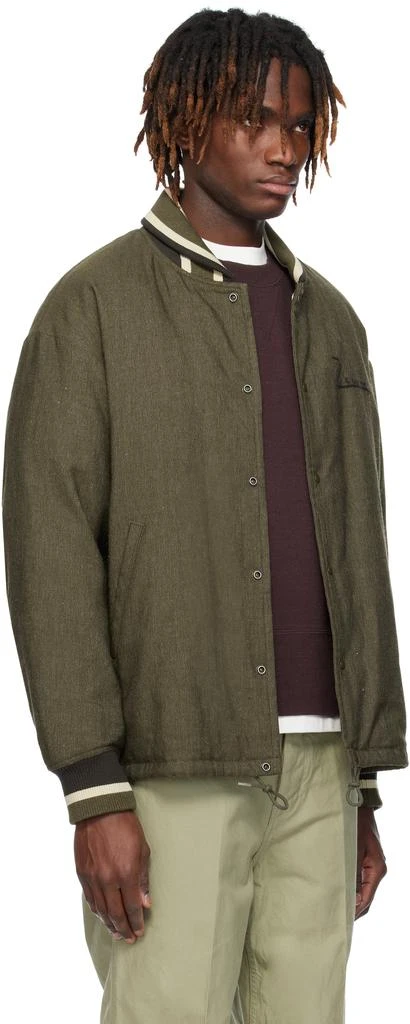 VisVim Khaki Hobbs Wool Down Bomber Jacket 2