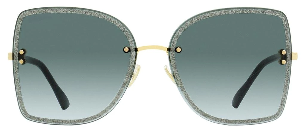 Jimmy Choo Women's Square Sunglasses Leti 2M29O Black/Gold 62mm 2