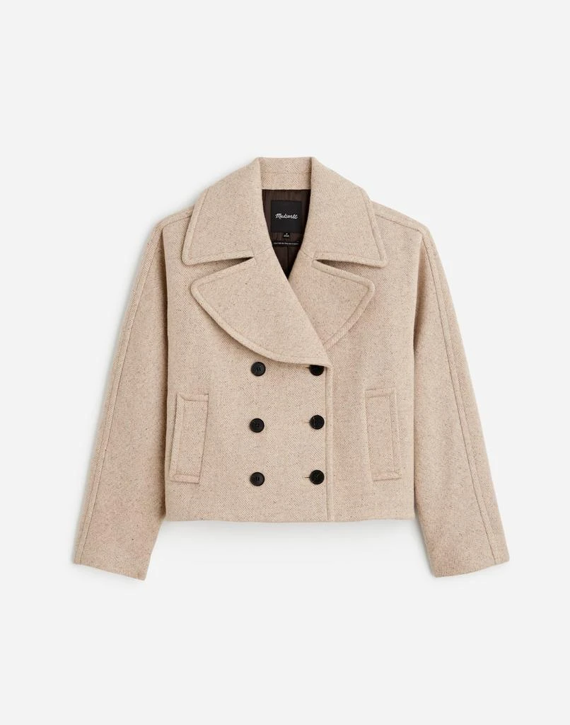 Madewell Oversized-Collar Short Peacoat 5
