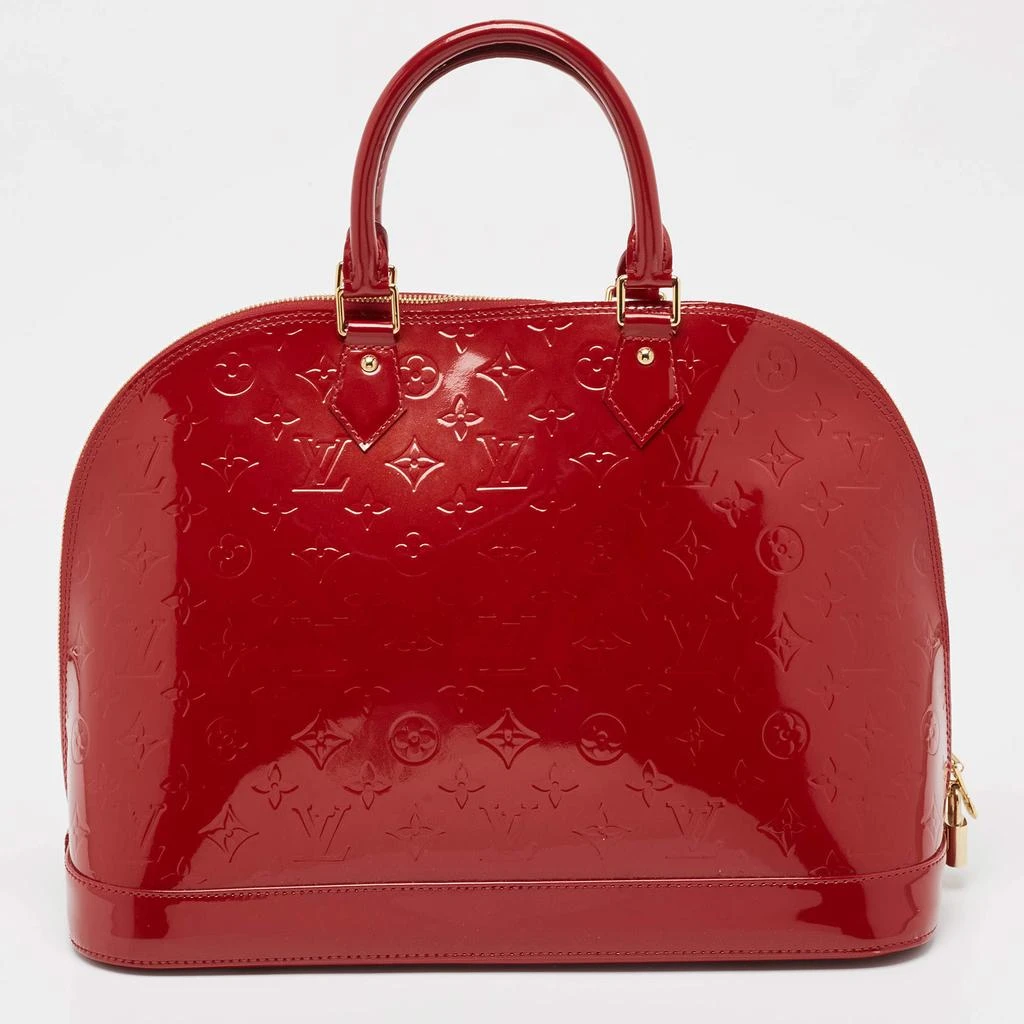 Louis Vuitton Louis Vuitton Red Monogram Vernis Alma GM 4