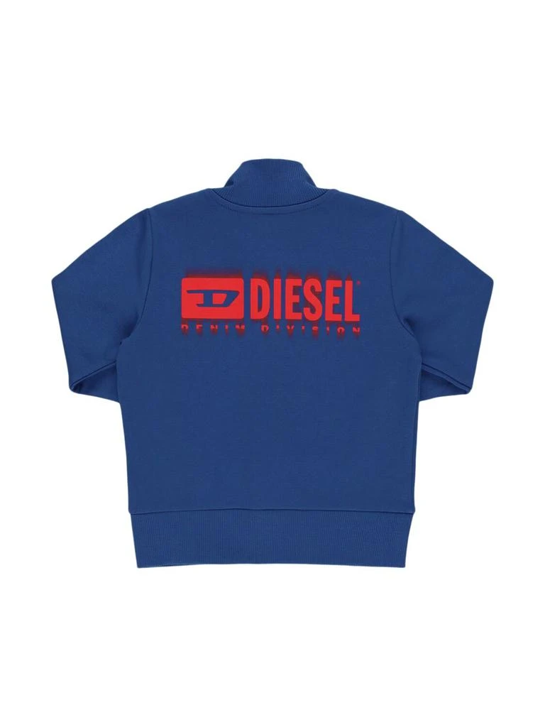 Diesel Cotton Zip-up Sweatshirt W/logo 2