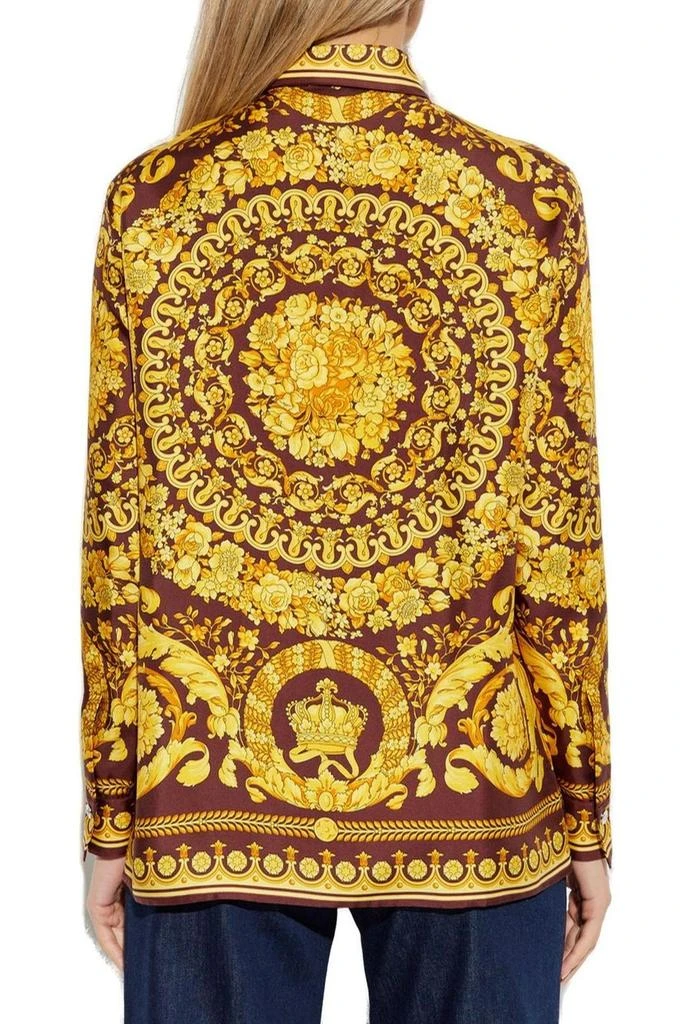 Versace Versace Baroque Pattern Long Sleeved Shirt 3