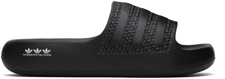 Adidas Black Adilette Ayoon Pool Slides 1