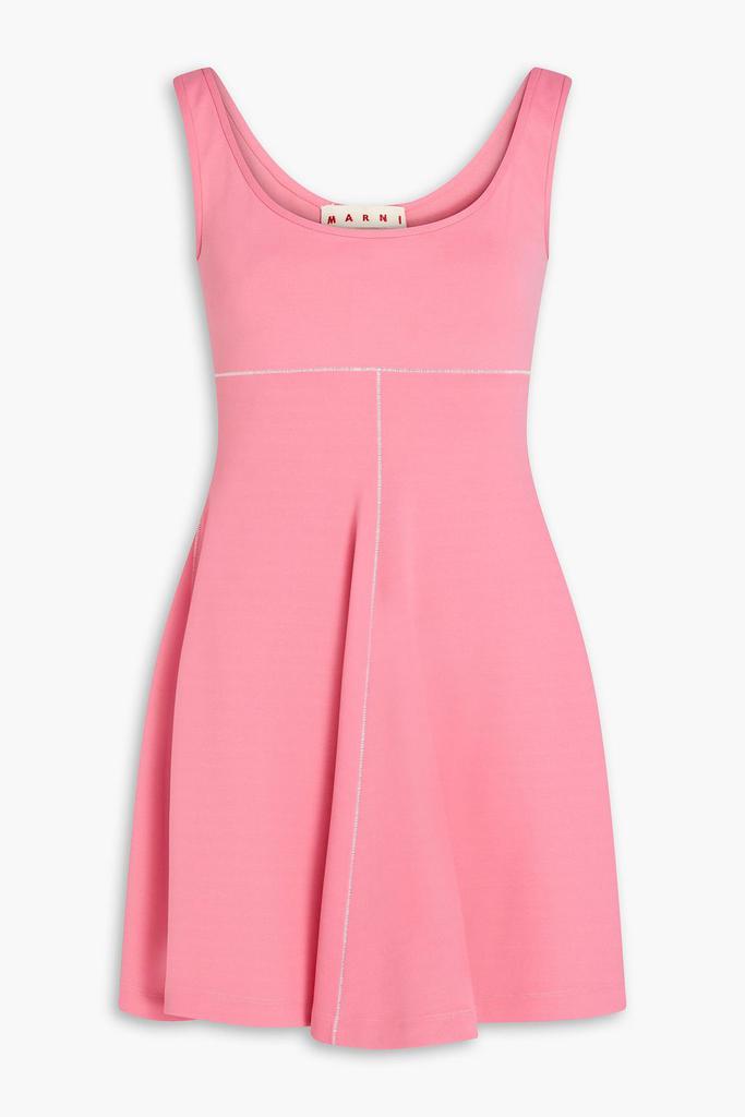 Marni Flared stretch-jersey mini dress - Dresses & Skirts