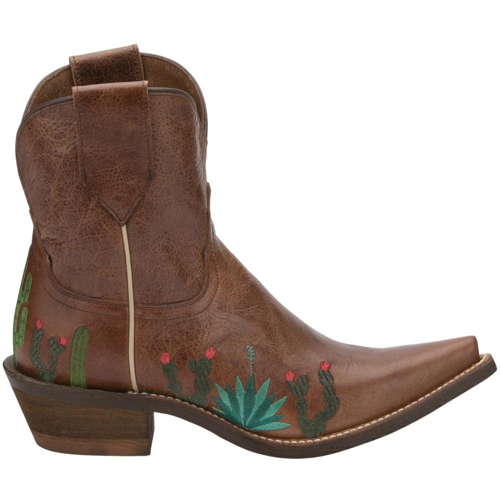 Nocona Boots Agave Embroidery Snip Toe Cowboy Booties