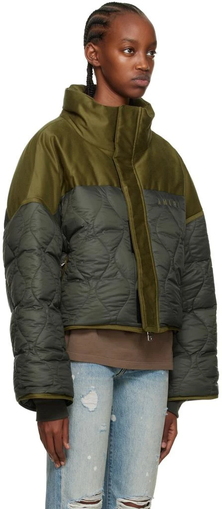 AMIRI Green Quilted Puffer Down Jacket 2