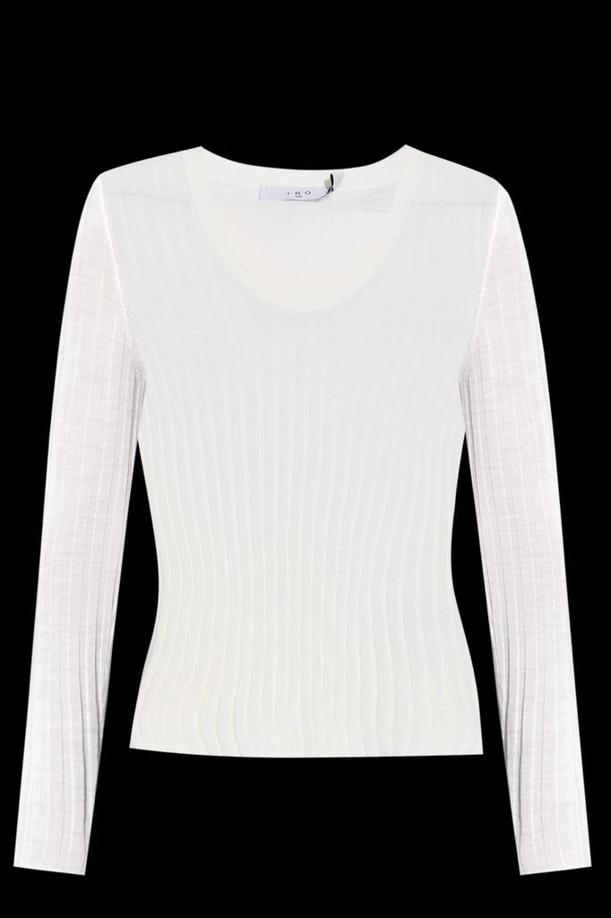 IRO Iro Hattie V-Neck Ribbed Top 1