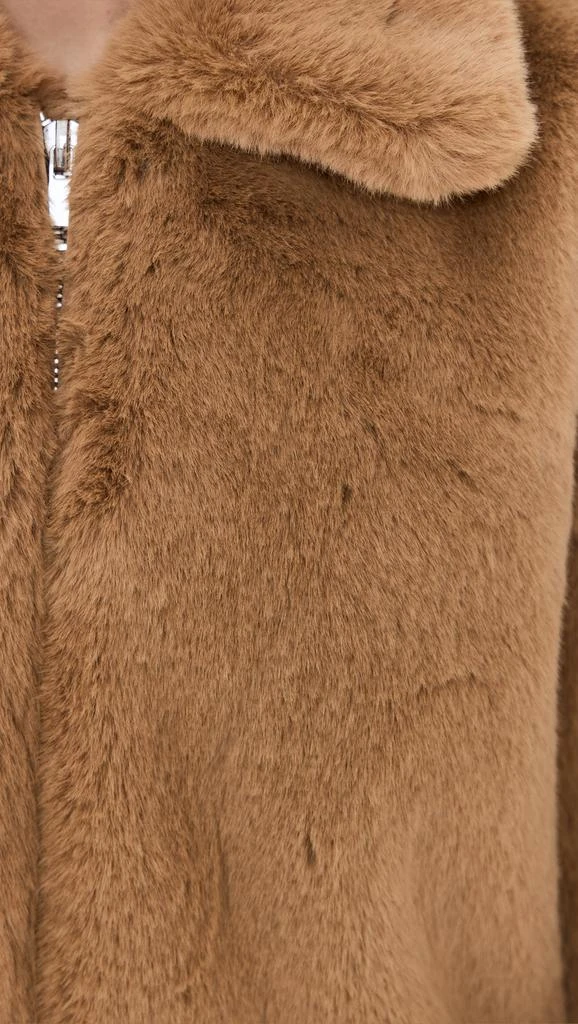 Good American Faux Fur Collared Coat 5