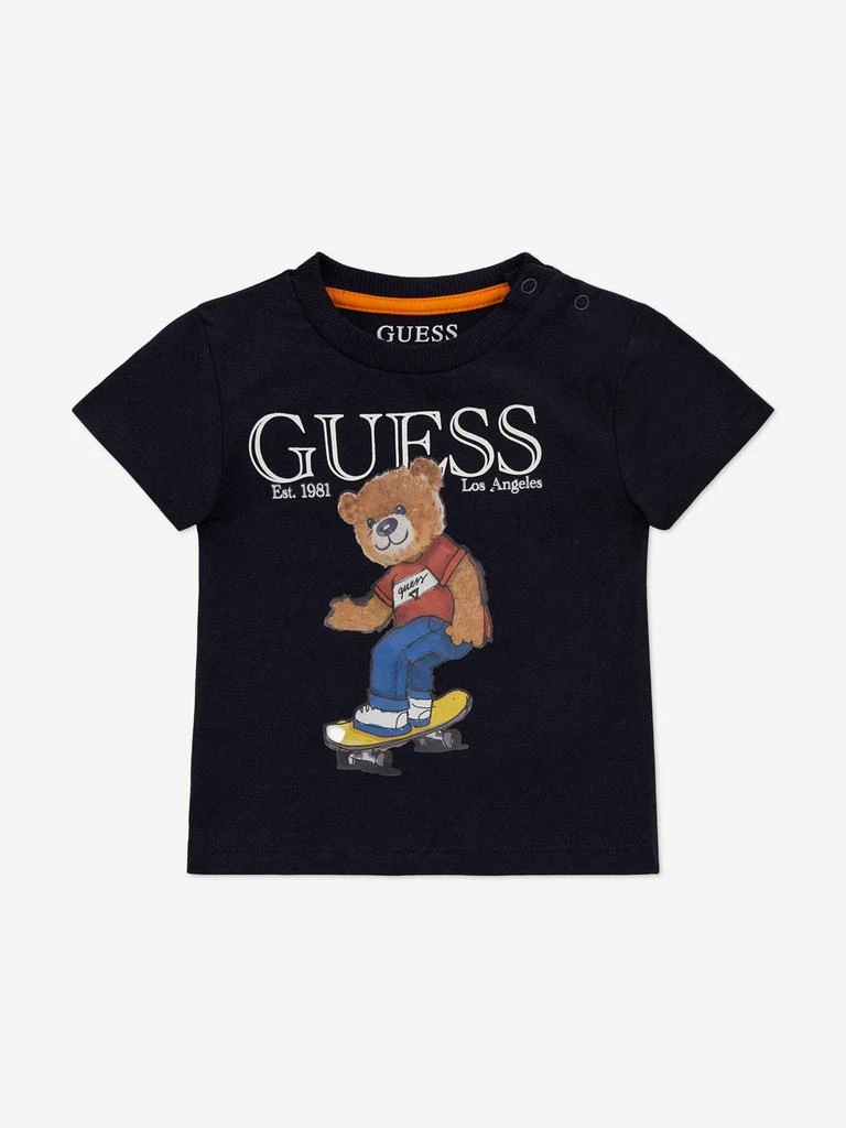 GUESS Baby Boys Bear Short Set in Navy 3