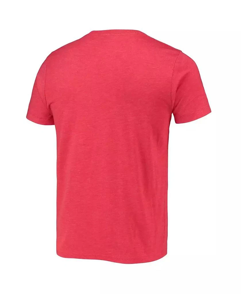 Homage Men's DeMar DeRozan, Zach LaVine, Lonzo Ball Heathered Red Chicago Bulls Triple Threat Player Tri-Blend T-shirt 2