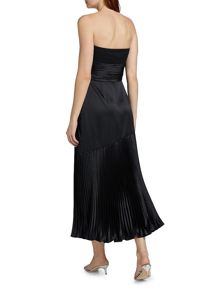 AMUR Milly Strapless Pleated Maxi Dress 5