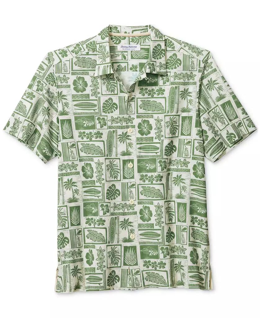 Tommy Bahama Men's Bahama Coast Island Stamp Short Sleeve Shirt