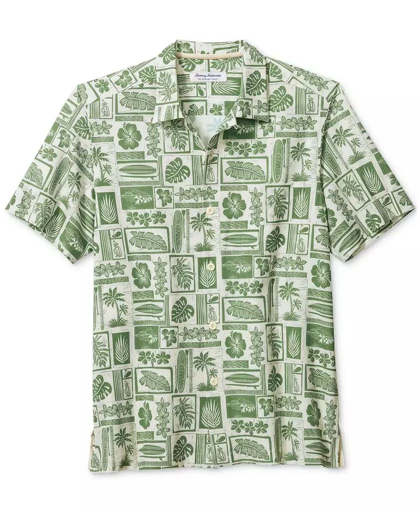 Tommy Bahama Men's Bahama Coast Island Stamp Short Sleeve Shirt 1