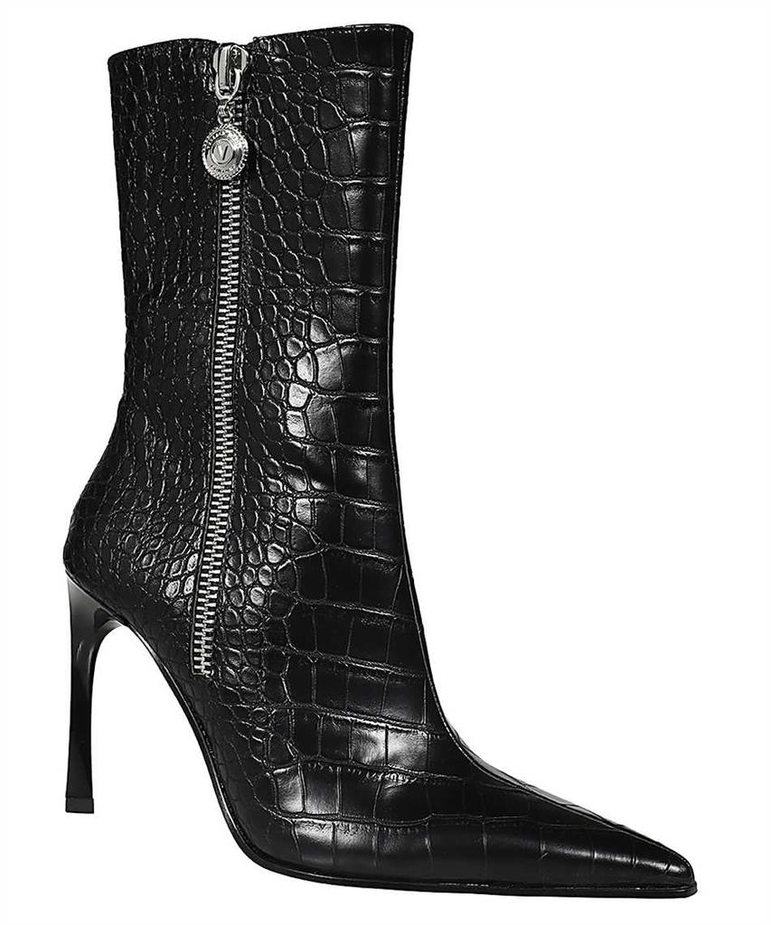 Versace Versace jeans couture croc-effect sadie boots