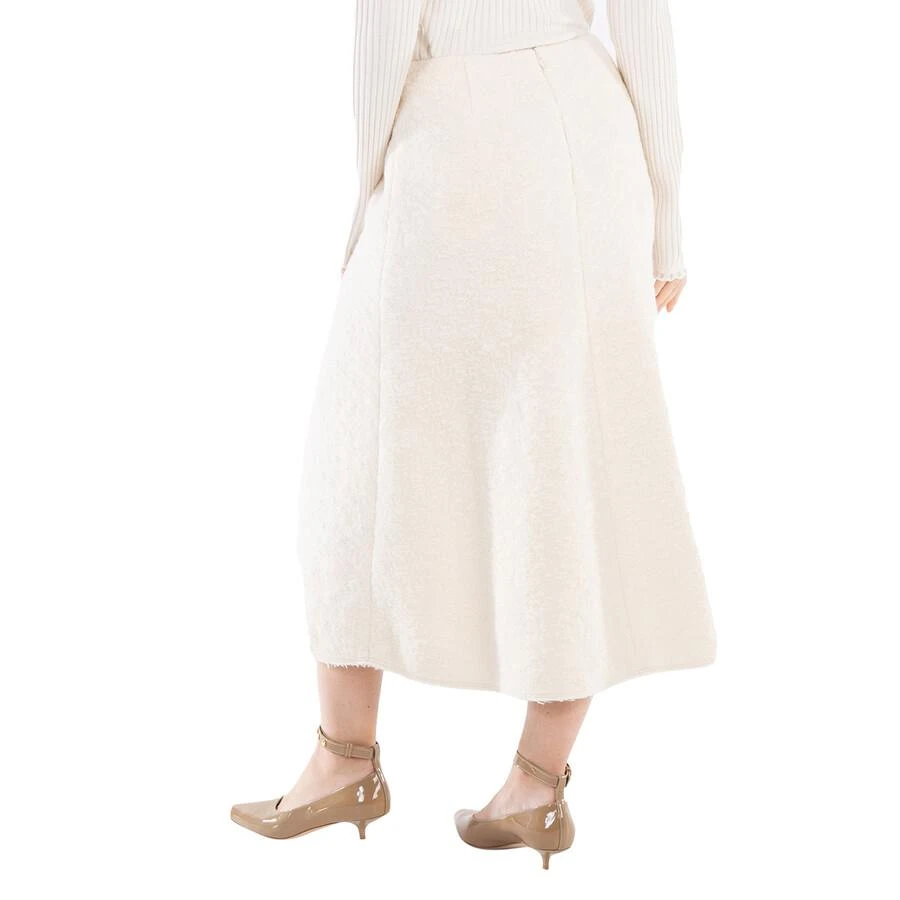Chloé Ladies Eden White A-Line Boucle Midi Skirt 3