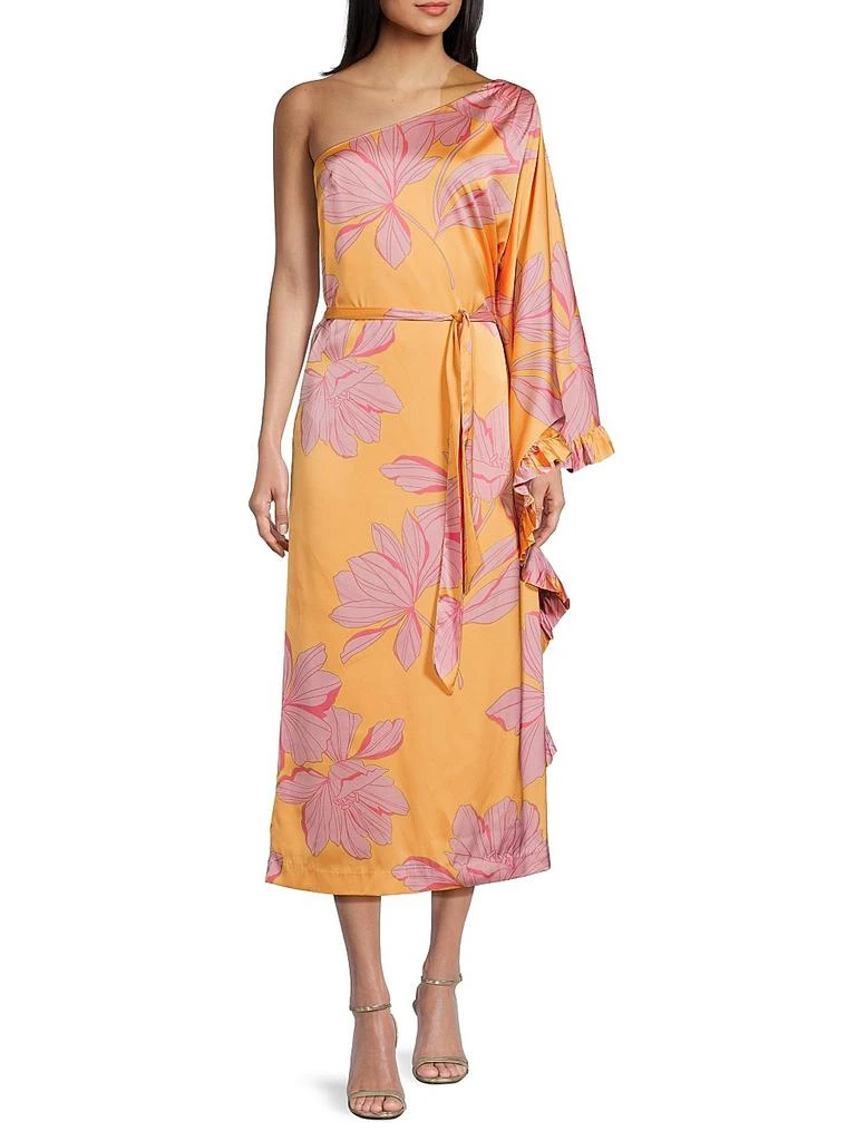 Hutch Moran One-Sleeve Midi Dress 2