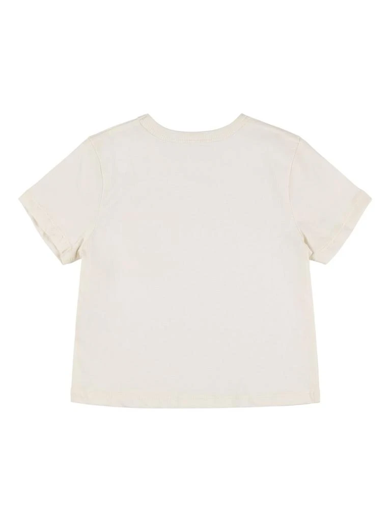 Mini Rodini Embroidered Cotton Jersey T-shirt 2