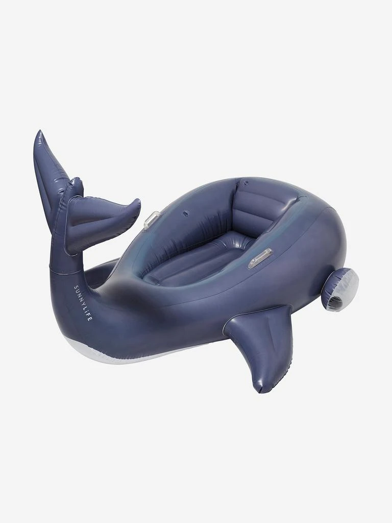 Sunnylife Sunnylife Kids Moby Dick Luxe Ride-On Float in Blue (142cm) 4